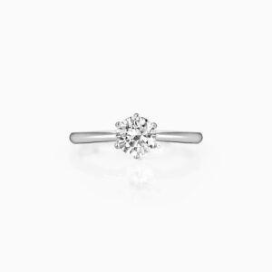 Silver zircon vintage ring
