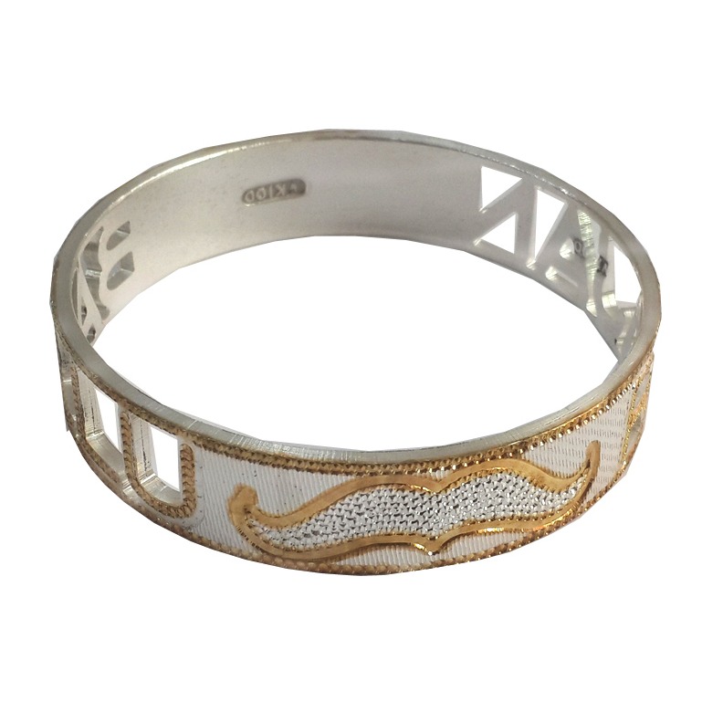 925 silver plain kada sk02