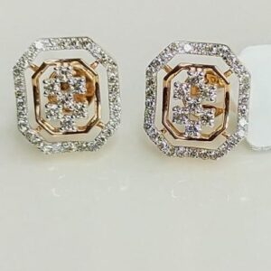 14K Gold Squared shaped Earrings