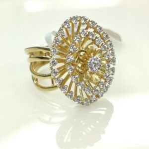 18k Gold Fancy Diamond Ring