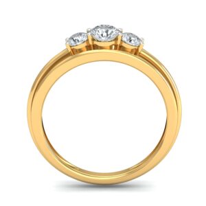 18K Gold Diamond Ring By Belle Diamante
