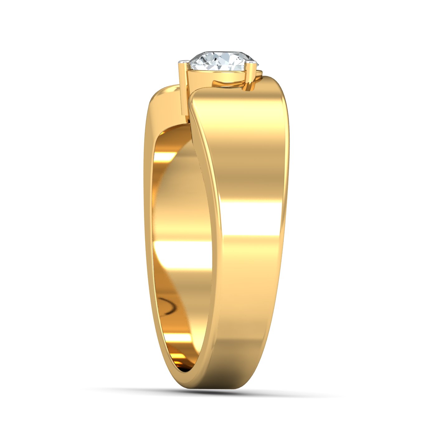 18K Gold Single Diamond ring - Image 4