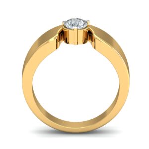 18K Gold Single Diamond ring
