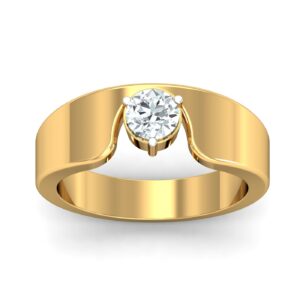18K Gold Single Diamond ring