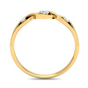 18K Gold Dazzling Diamond Ring
