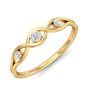 18K Gold Dazzling Diamond Ring