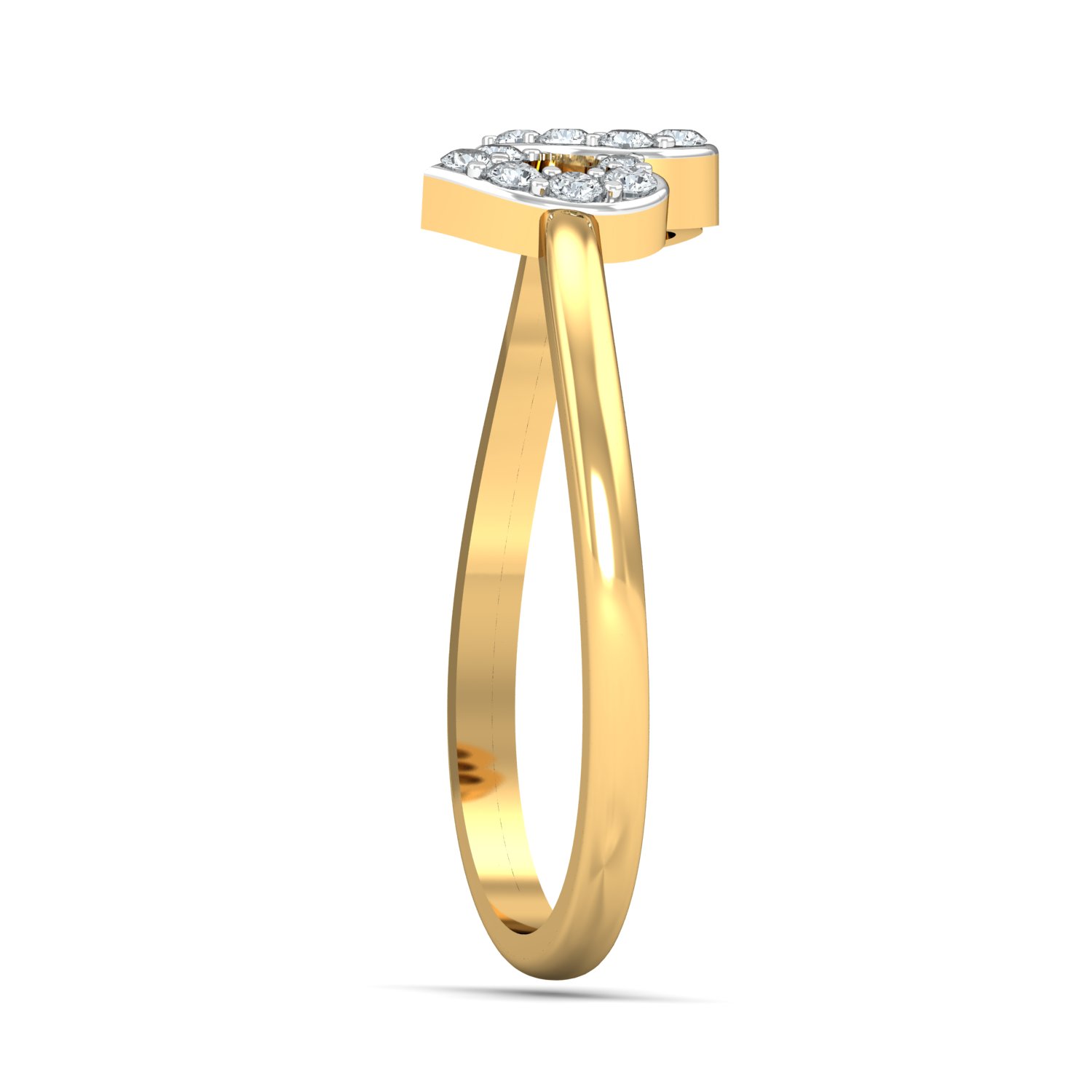 18K Gold Double Heart Ring - Image 4