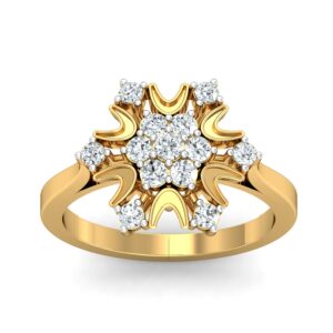 18K Gold Fancy Diamond Ring
