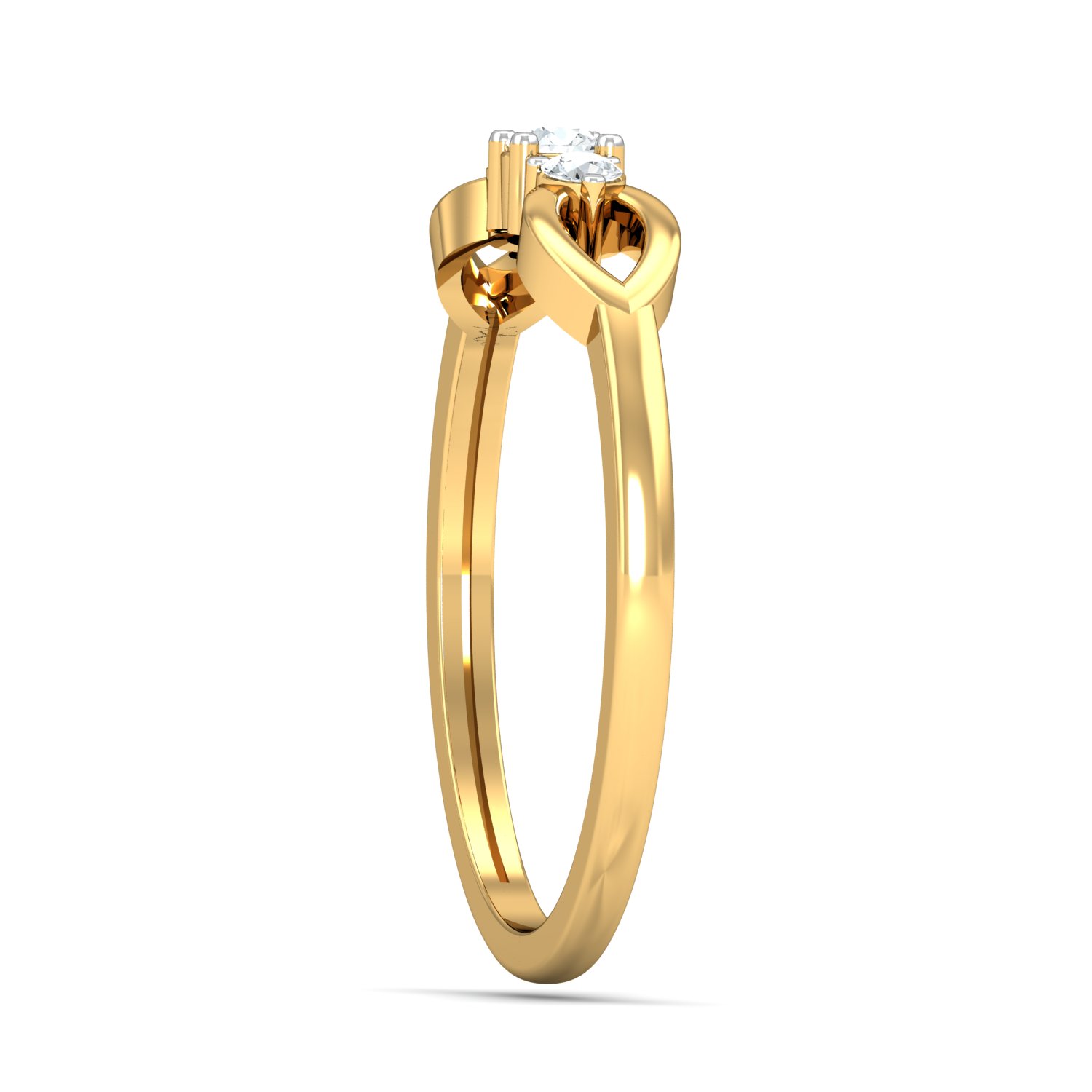 18K Gold Bow Design Ring - Image 4