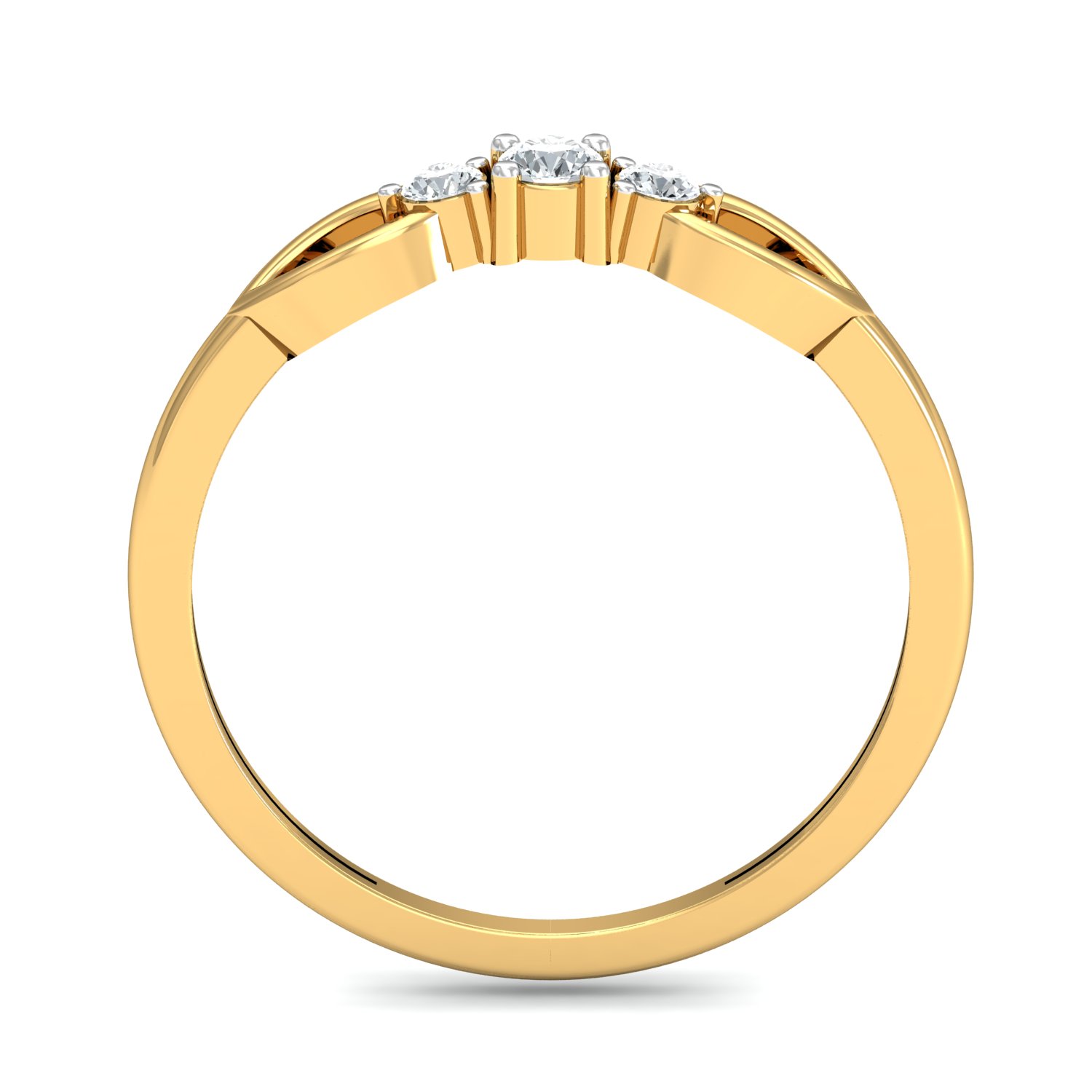 18K Gold Bow Design Ring - Image 3