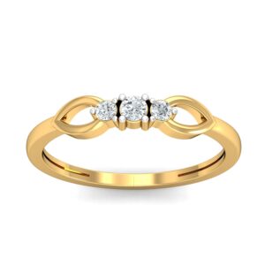 18K Gold Bow Design Ring