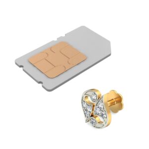 18K Gold Classy Diamond Nosepin BNP021