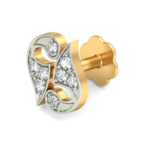 18K Gold Classy Diamond Nosepin BNP021