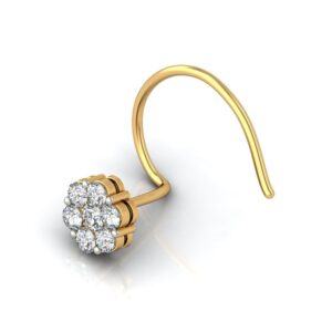 18K Gold Pretty Diamond Nosepin BNP018