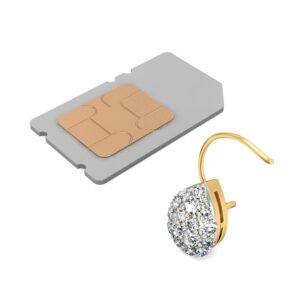 18K Gold Beautiful Diamond Nosepin BNP017