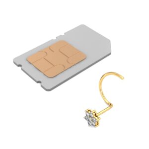 18K Gold Stunning Diamond Nosepin BNP016
