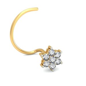 18K Gold Stunning Diamond Nosepin BNP016