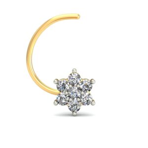 18K Gold Stunning Diamond Nosepin BNP016