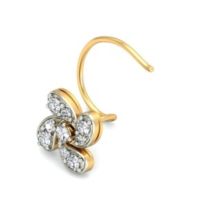 18K Gold Elegant Diamond Nosepin BNP012
