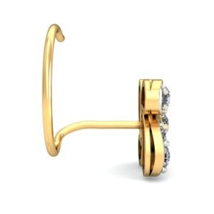 18K Gold Elegant Diamond Nosepin BNP012