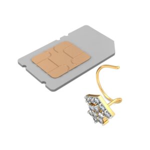 18K Gold Delicate Diamond Nosepin BNP011