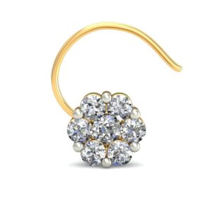 18K Gold Charm Diamond Nosepin BNP006