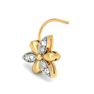 18K Gold Modern Diamond Nosepin BNP004