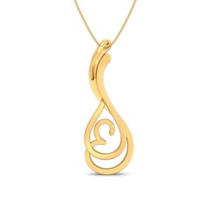 22K Gold Simple Pendant BPDP052
