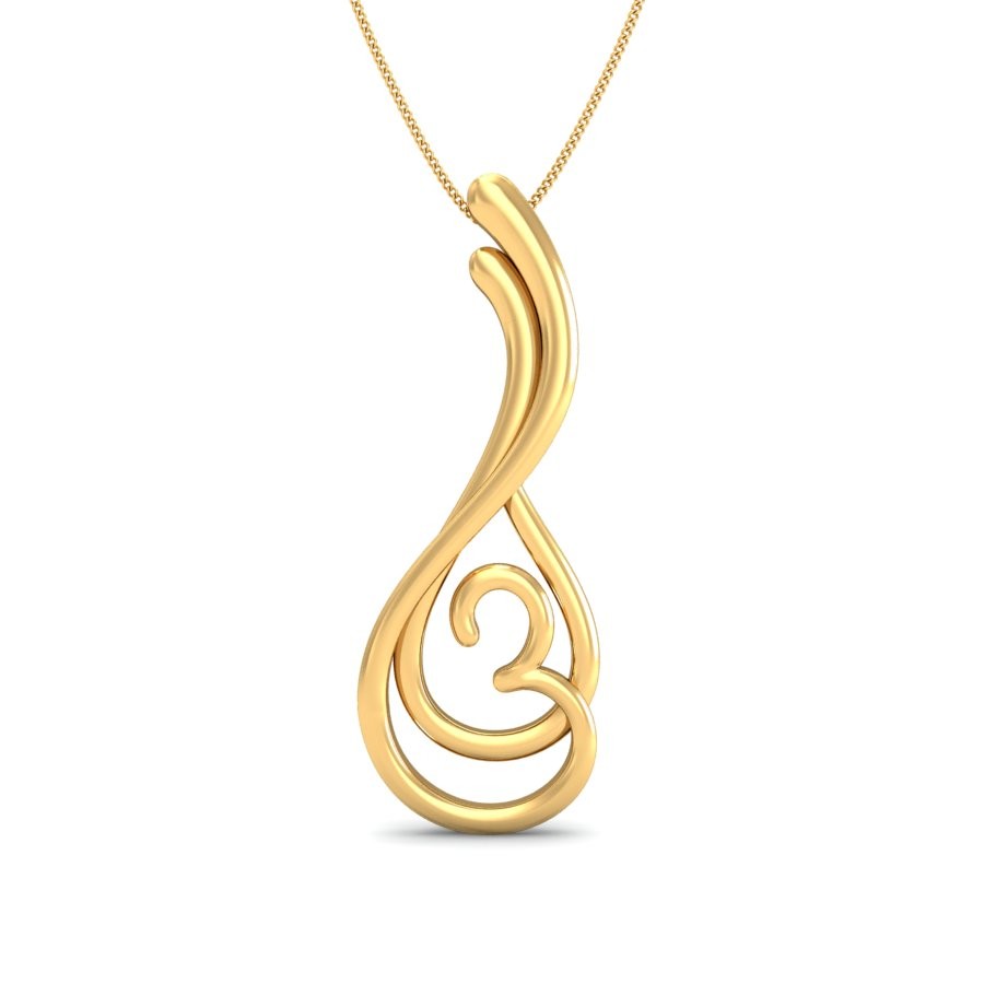 22K Gold Simple Pendant BPDP052