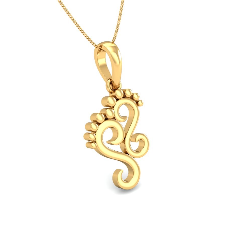 916 Gold Classic Pendant BPDP051 - Image 3