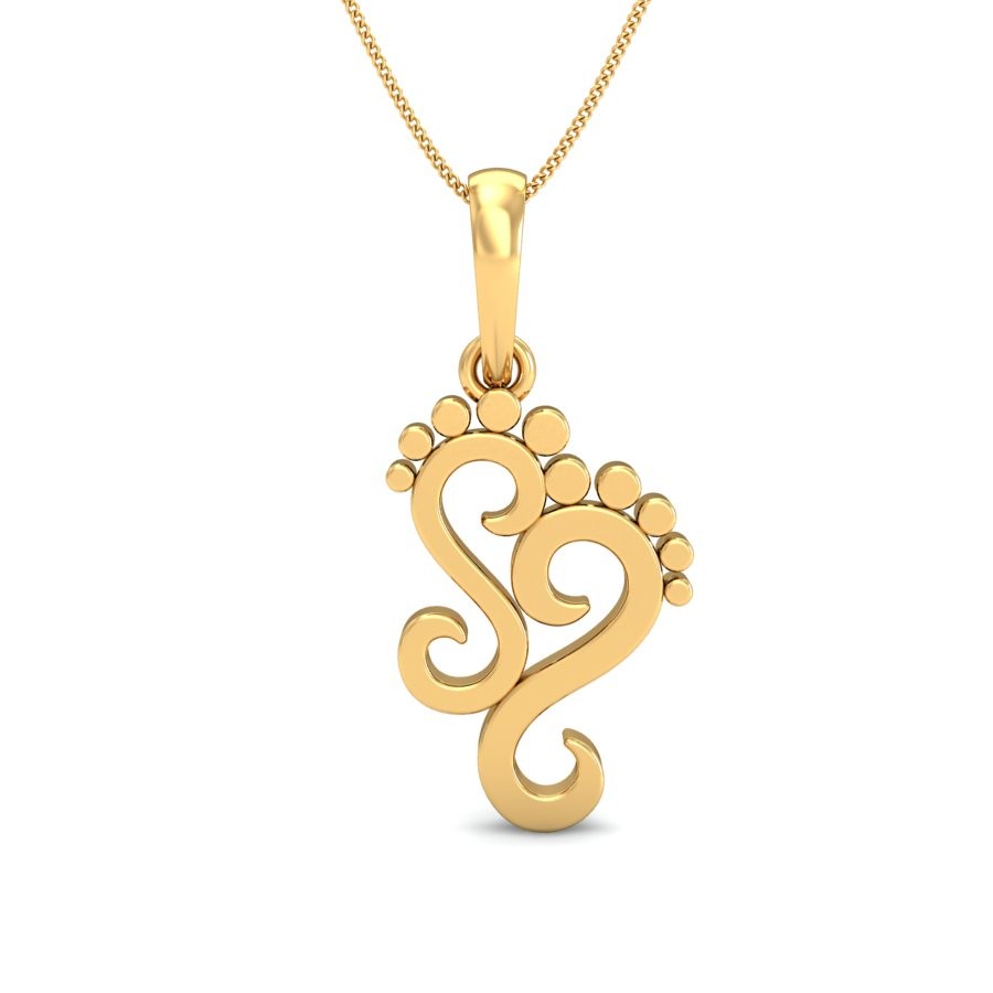 916 Gold Classic Pendant BPDP051 - Image 2