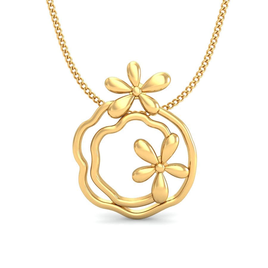 22K Gold Designer Pendant BPDP050