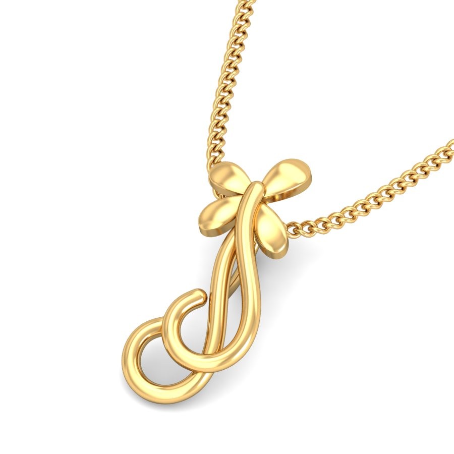 916 Gold Floral Pendant BPDP049 - Image 5