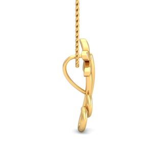 916 Gold Floral Pendant BPDP049