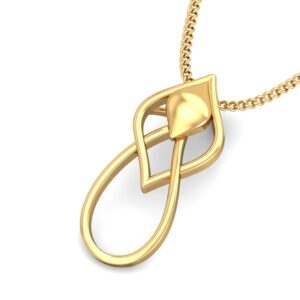 22K Gold Stylish Pendant BPDP046