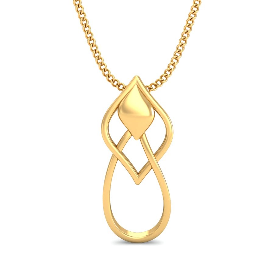 22K Gold Stylish Pendant BPDP046