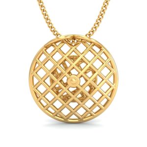 22K Gold Pretty Pendant BPDP044