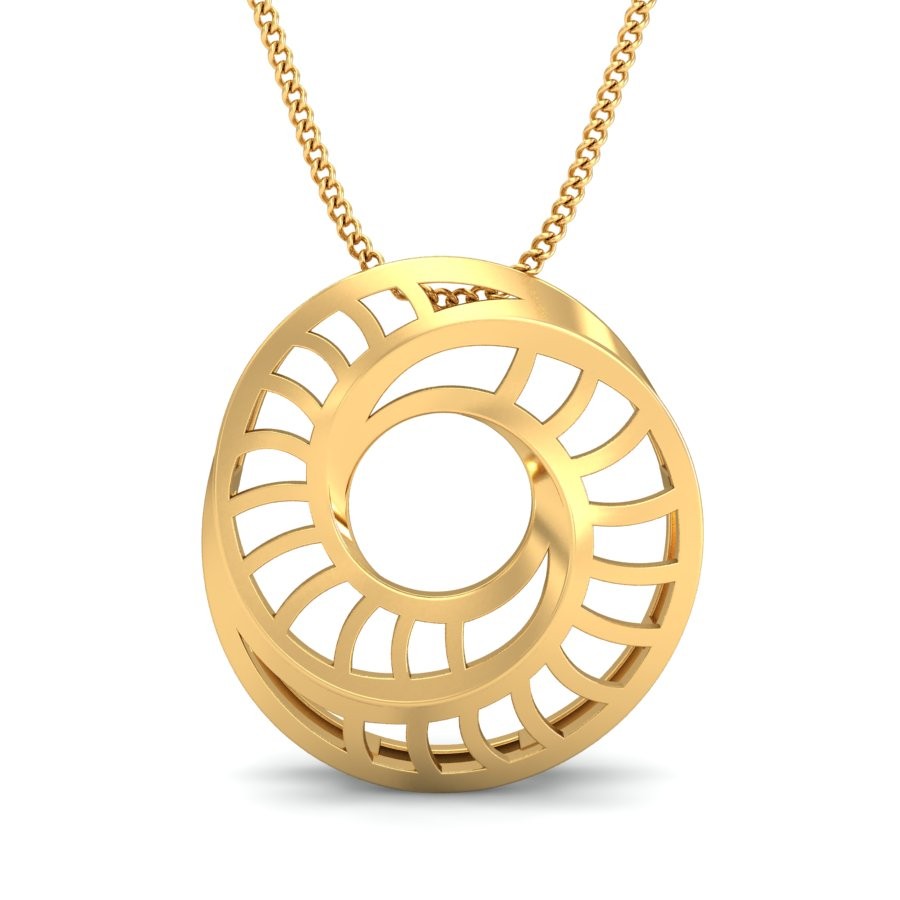 916 Gold Beautiful Pendant BPDP043