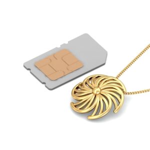 22K Gold Elegant Pendant BPDP038