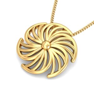 22K Gold Elegant Pendant BPDP038