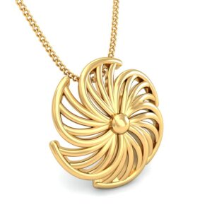 22K Gold Elegant Pendant BPDP038