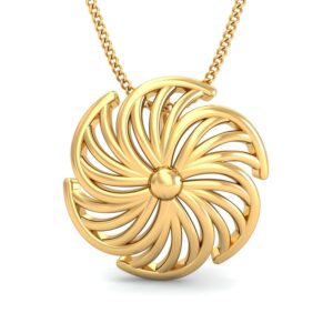 22K Gold Elegant Pendant BPDP038