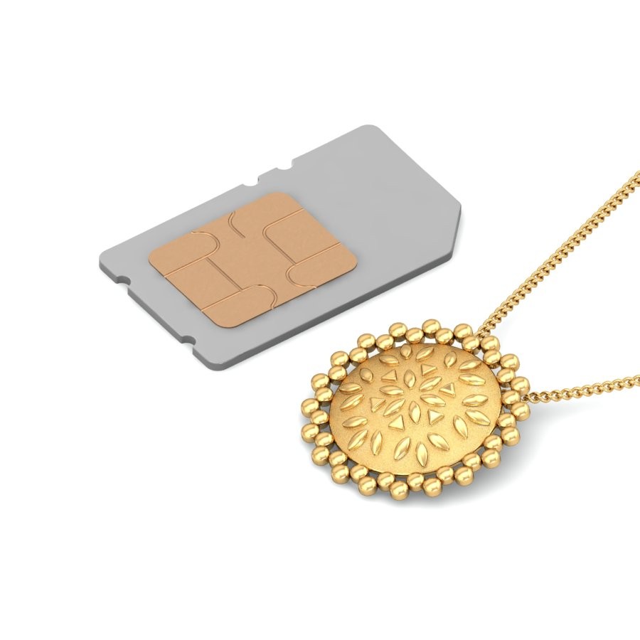 916 Gold Unique Pendant BPDP035 - Image 5