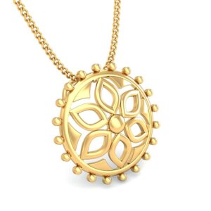 22K Gold Modern Pendant BPDP030