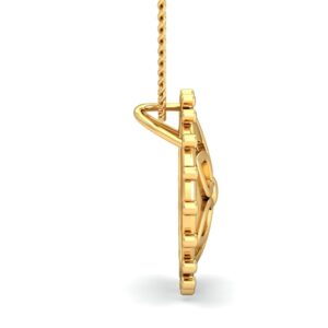 22K Gold Modern Pendant BPDP030