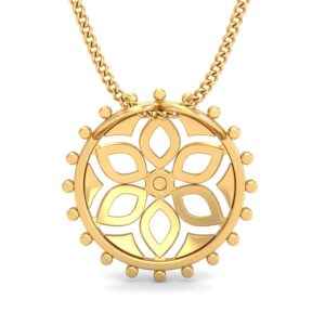 22K Gold Modern Pendant BPDP030