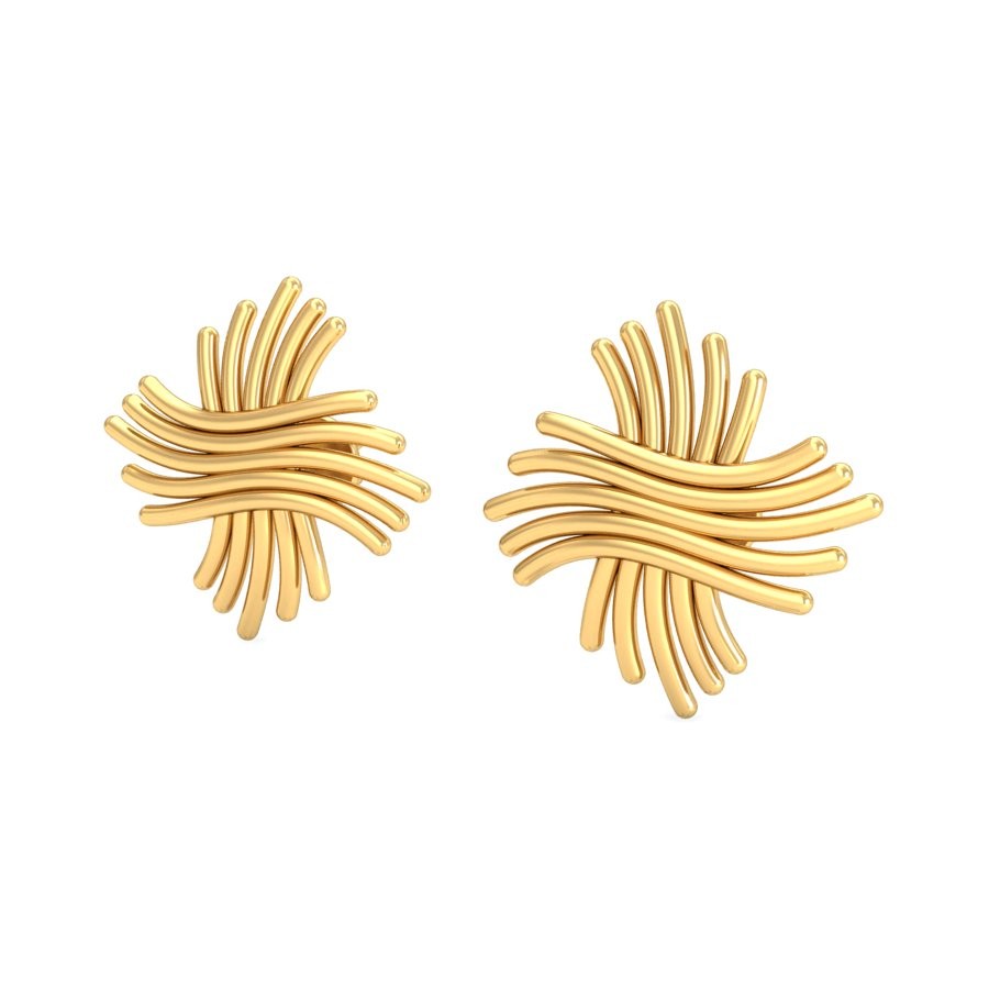 916 Gold Elegant Earring BERP045
