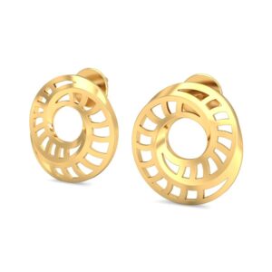 916 Gold Daily Wear Earring BERP043