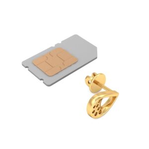 916 Gold Glam Earring BERP037