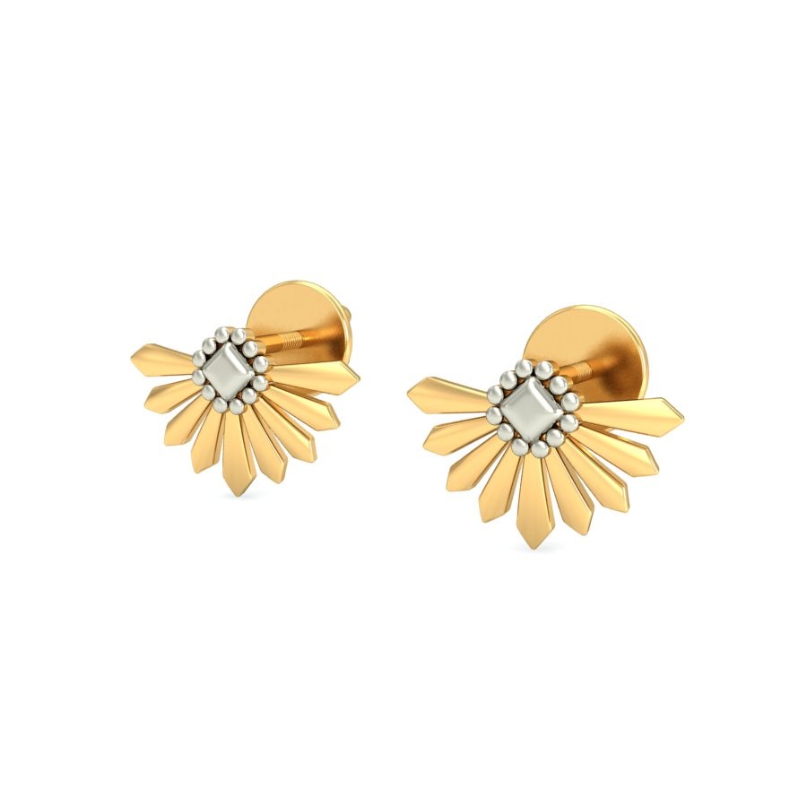 916 Gold Flair Earring BERP033